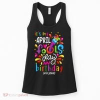 Queen Born On April 1st April Fools Day Birthday Women's Tank Top thumb 0
