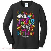 Queen Born On April 1st April Fools Day Birthday Kids Long Sleeve Shirt thumb 0