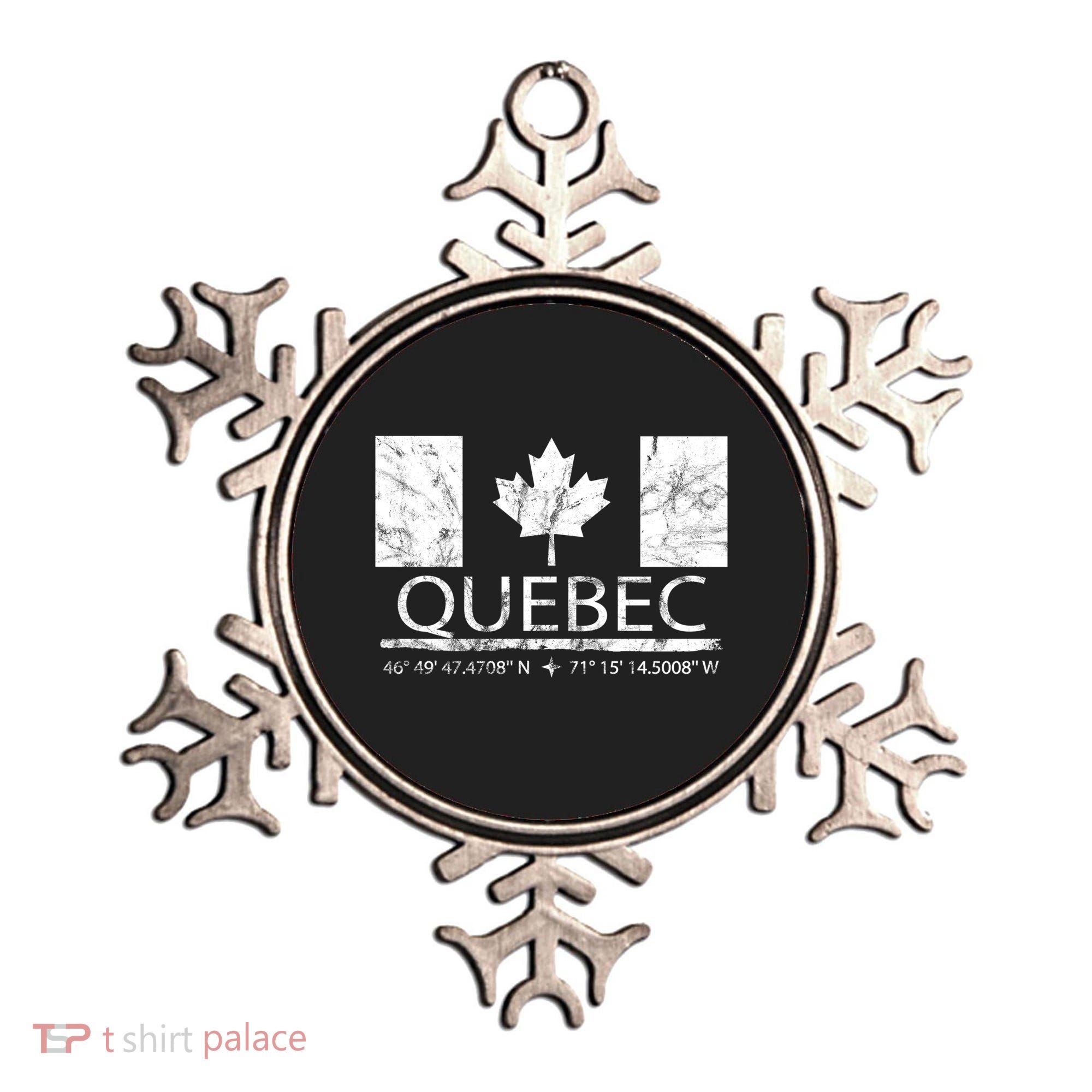 Quebec City Canadian Flag Travel To Quebec Meaningful Gift Ornament