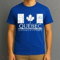 Quebec City Canadian Flag Travel To Quebec Meaningful Gift T-Shirt thumb 3