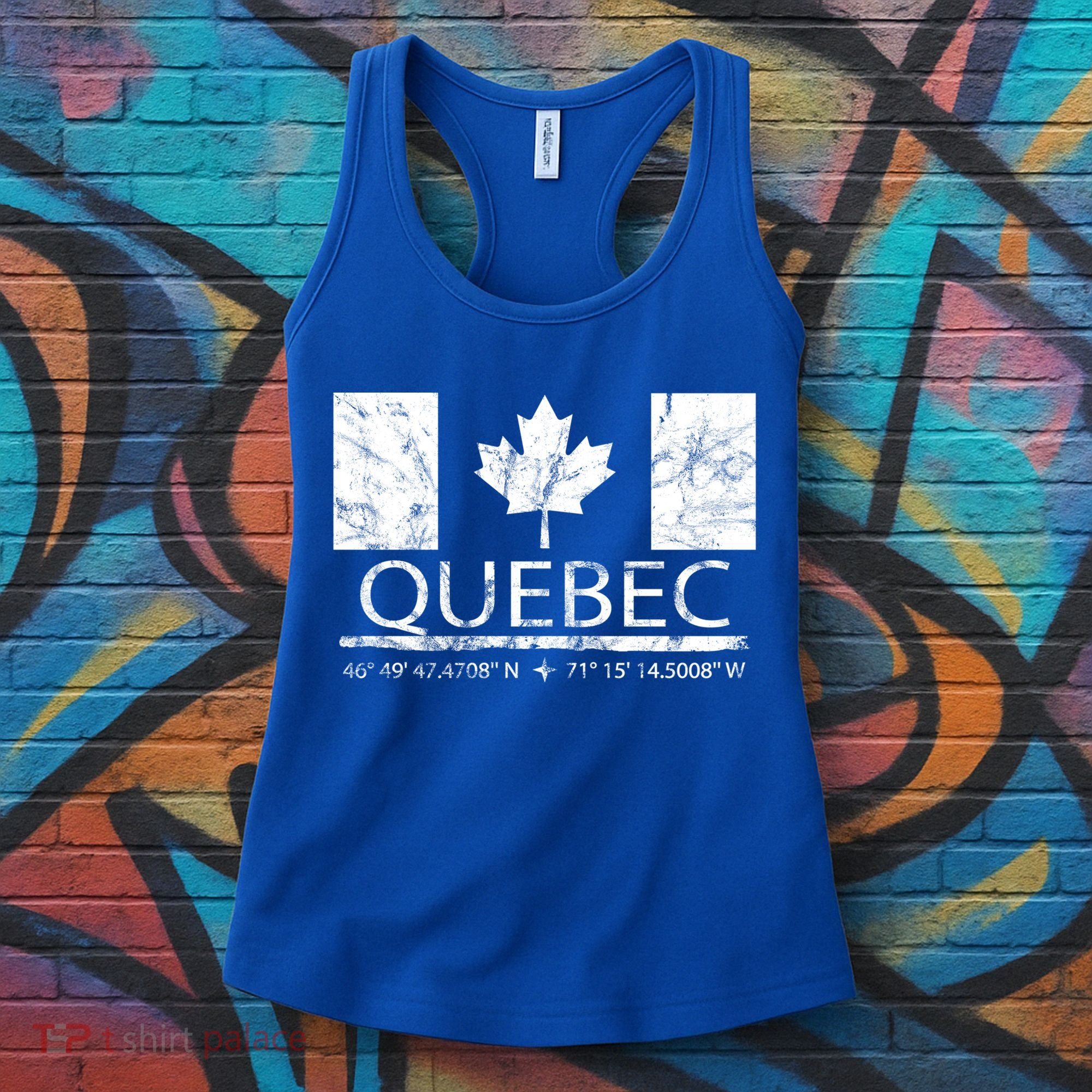 Quebec City Canadian Flag Travel To Quebec Meaningful Gift Women's Tank Top