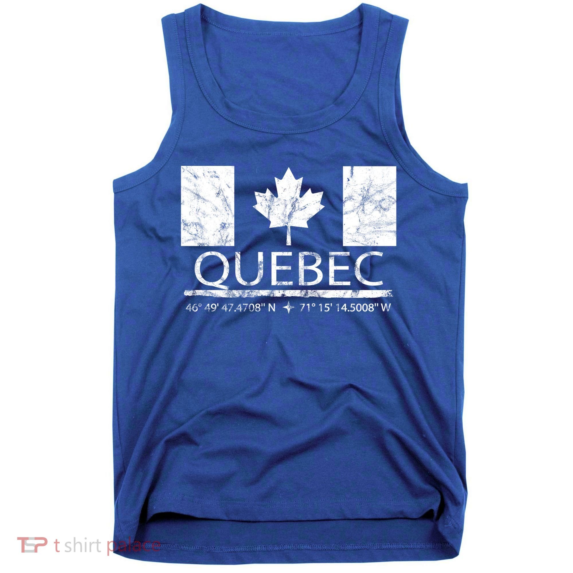 Quebec City Canadian Flag Travel To Quebec Meaningful Gift Tank Top