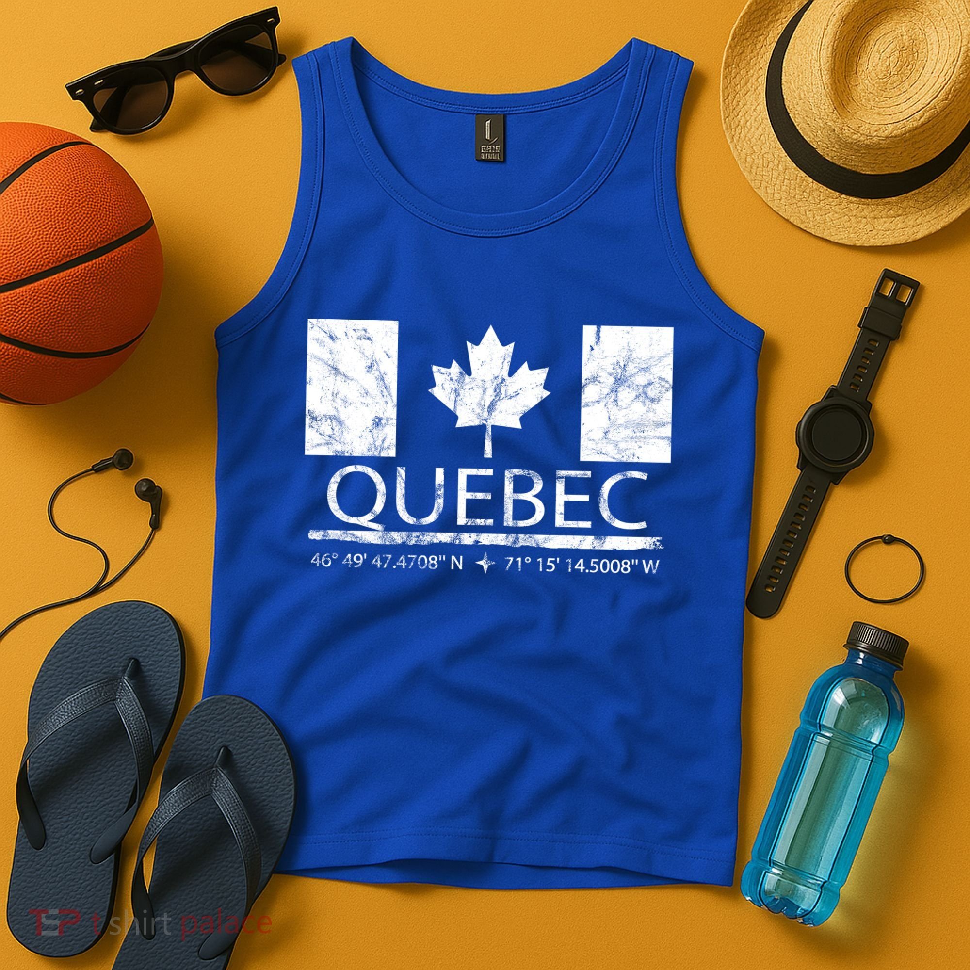 Quebec City Canadian Flag Travel To Quebec Meaningful Gift Tank Top