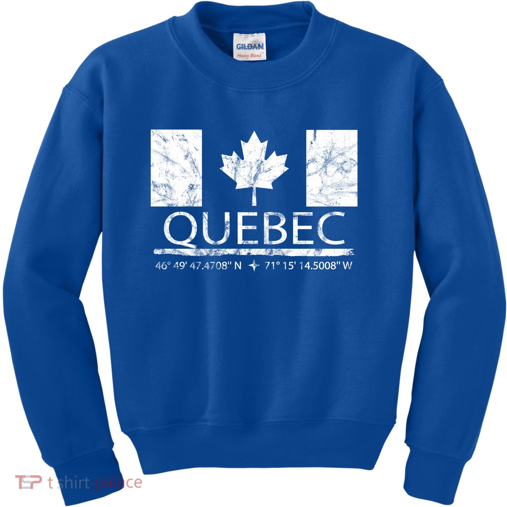 Quebec City Canadian Flag Travel To Quebec Meaningful Gift Kids Sweatshirt