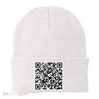 QR Code Fuck You You Fucking Fuck Scan Me Beanie thumb 1