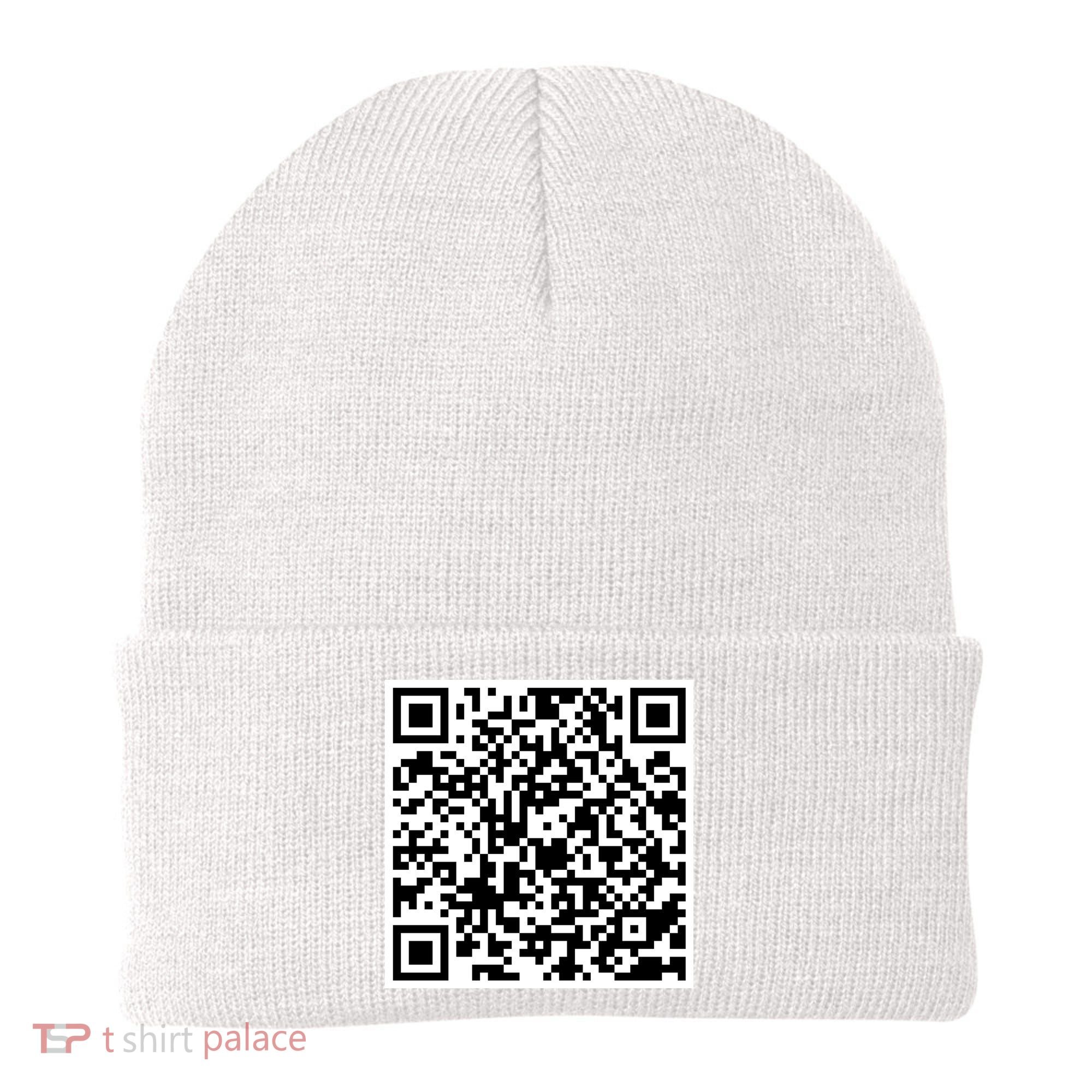 QR Code Fuck You You Fucking Fuck Scan Me Beanie