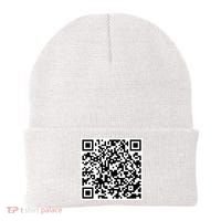 QR Code Fuck You You Fucking Fuck Scan Me Beanie thumb 0