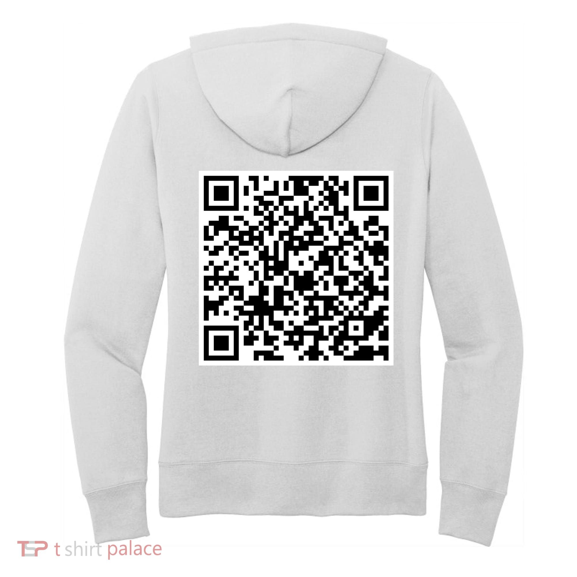 QR Code Fuck You You Fucking Fuck Scan Me Women's Hoodie