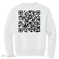 QR Code Fuck You You Fucking Fuck Scan Me Kids Sweatshirt thumb 1