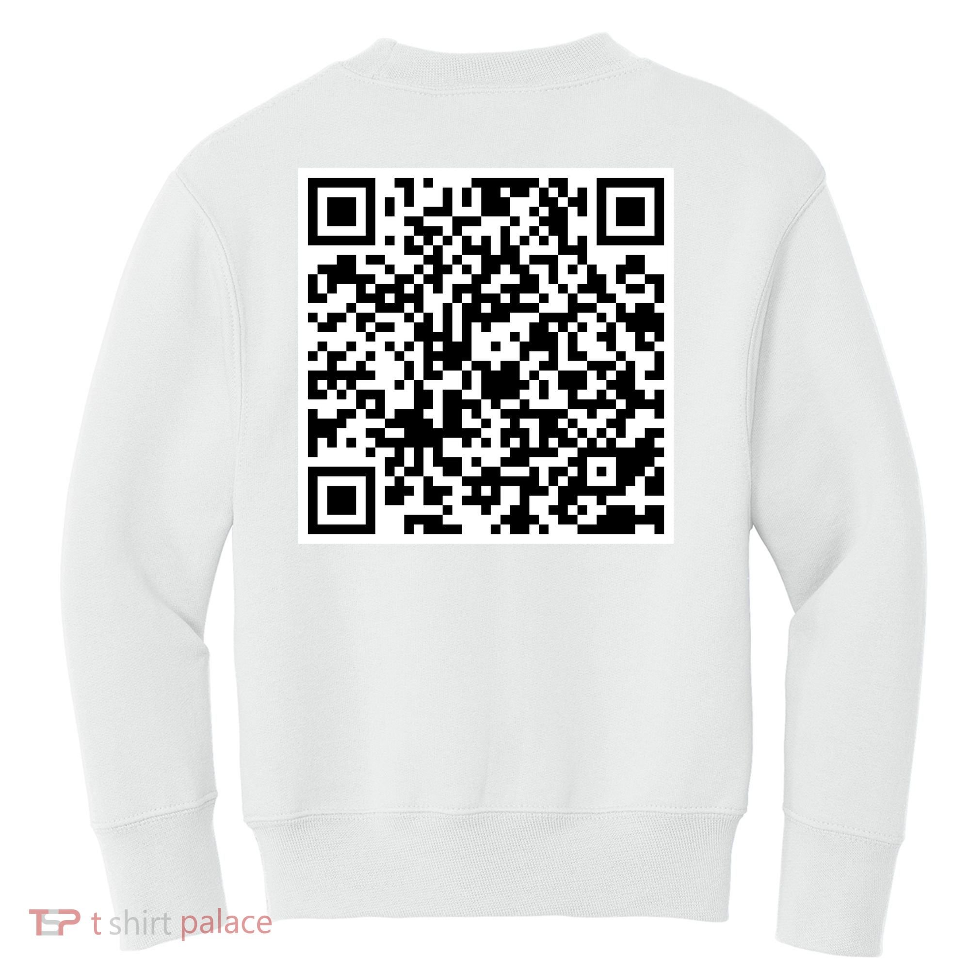 QR Code Fuck You You Fucking Fuck Scan Me Kids Sweatshirt