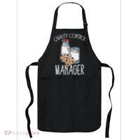 Quality Control Manager Food Safety Funny Milk And Cookie Apron thumb 0