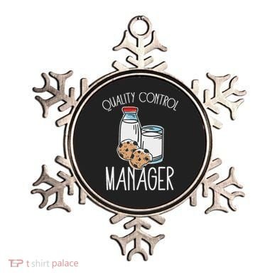 Quality Control Manager Food Safety Funny Milk And Cookie Ornament