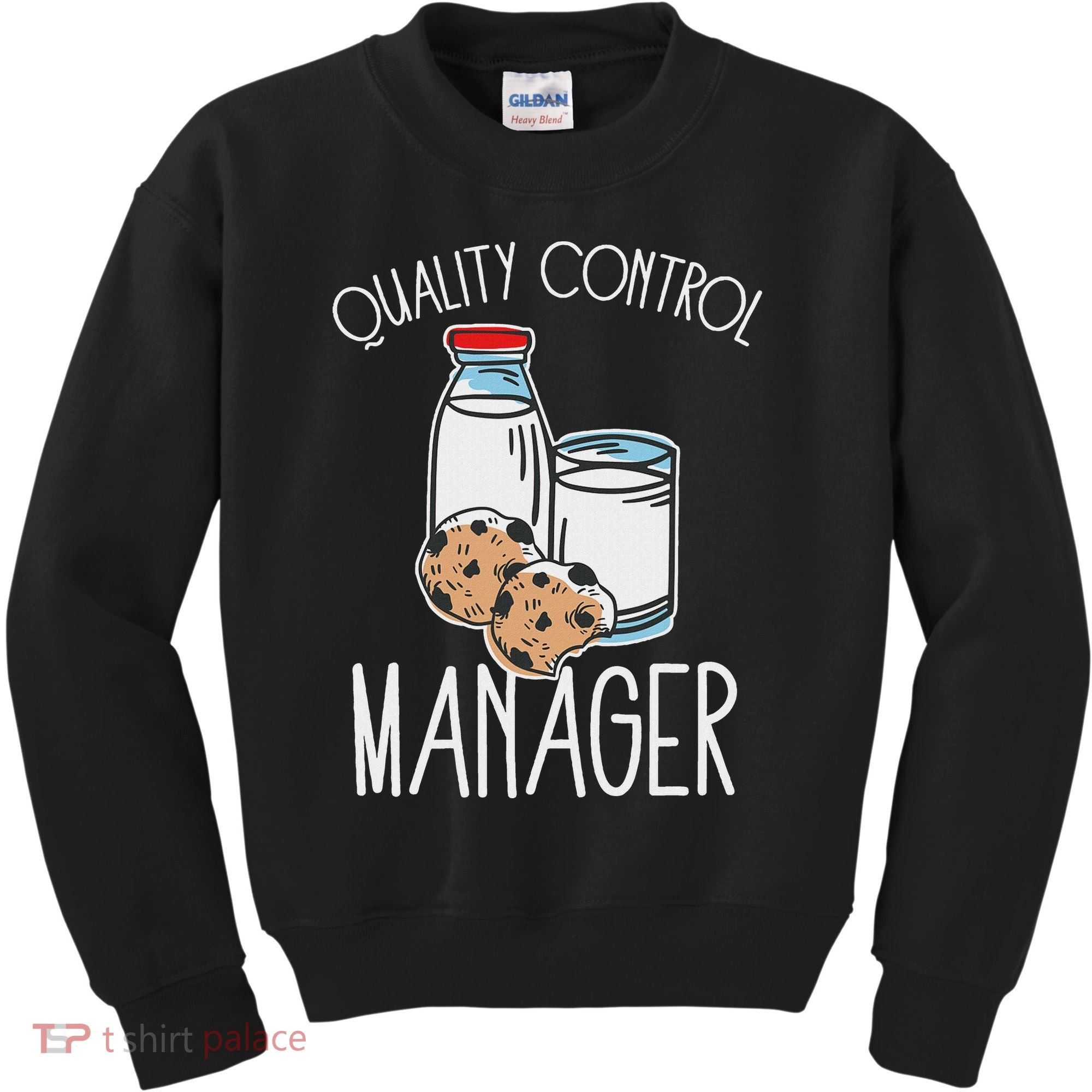 Quality Control Manager Food Safety Funny Milk And Cookie Kids Sweatshirt