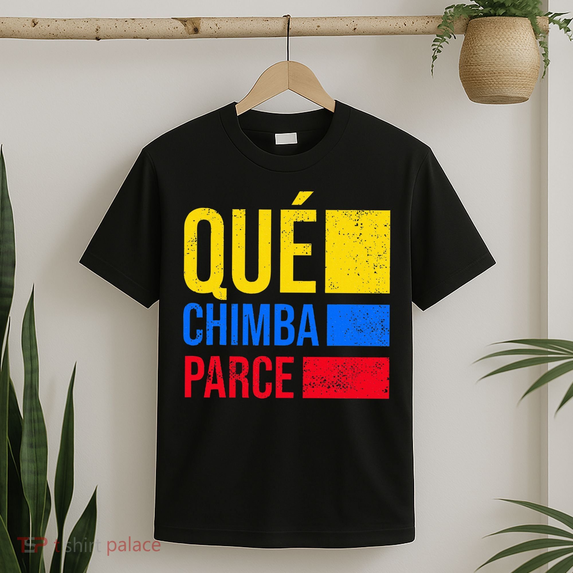 Qué Chimba Parce Colombia Flag Retro Vintage Colombian Slang T-Shirt