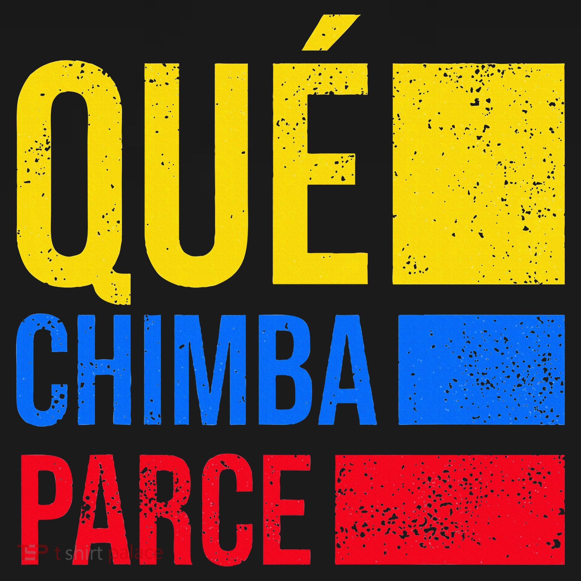 Qué Chimba Parce Colombia Flag Retro Vintage Colombian Slang T-Shirt