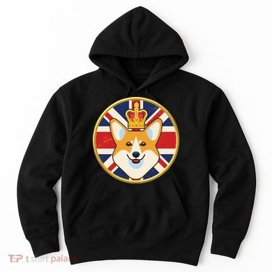 Queen Corgi Platinum Jubilee Emblem Hoodie