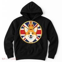 Queen Corgi Platinum Jubilee Emblem Hoodie thumb 0