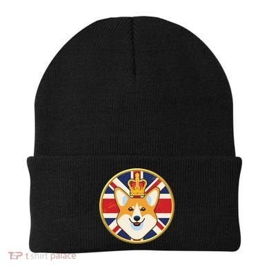 Queen Corgi Platinum Jubilee Emblem Beanie