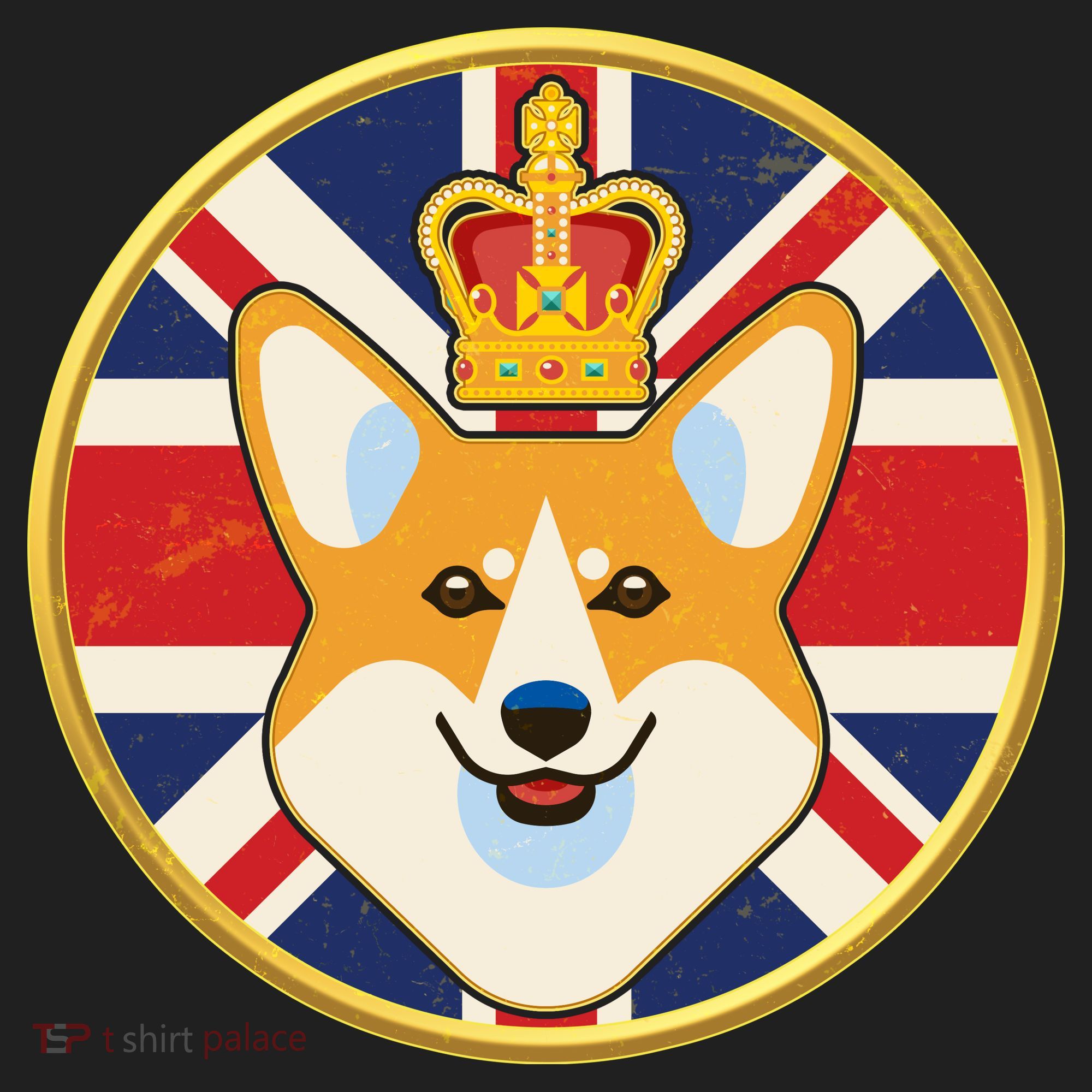 Queen Corgi Platinum Jubilee Emblem Beanie