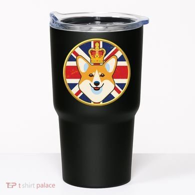 Queen Corgi Platinum Jubilee Emblem Tumbler