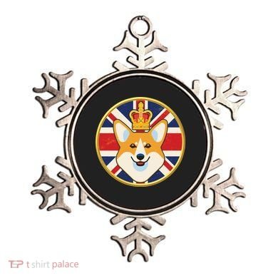 Queen Corgi Platinum Jubilee Emblem Ornament