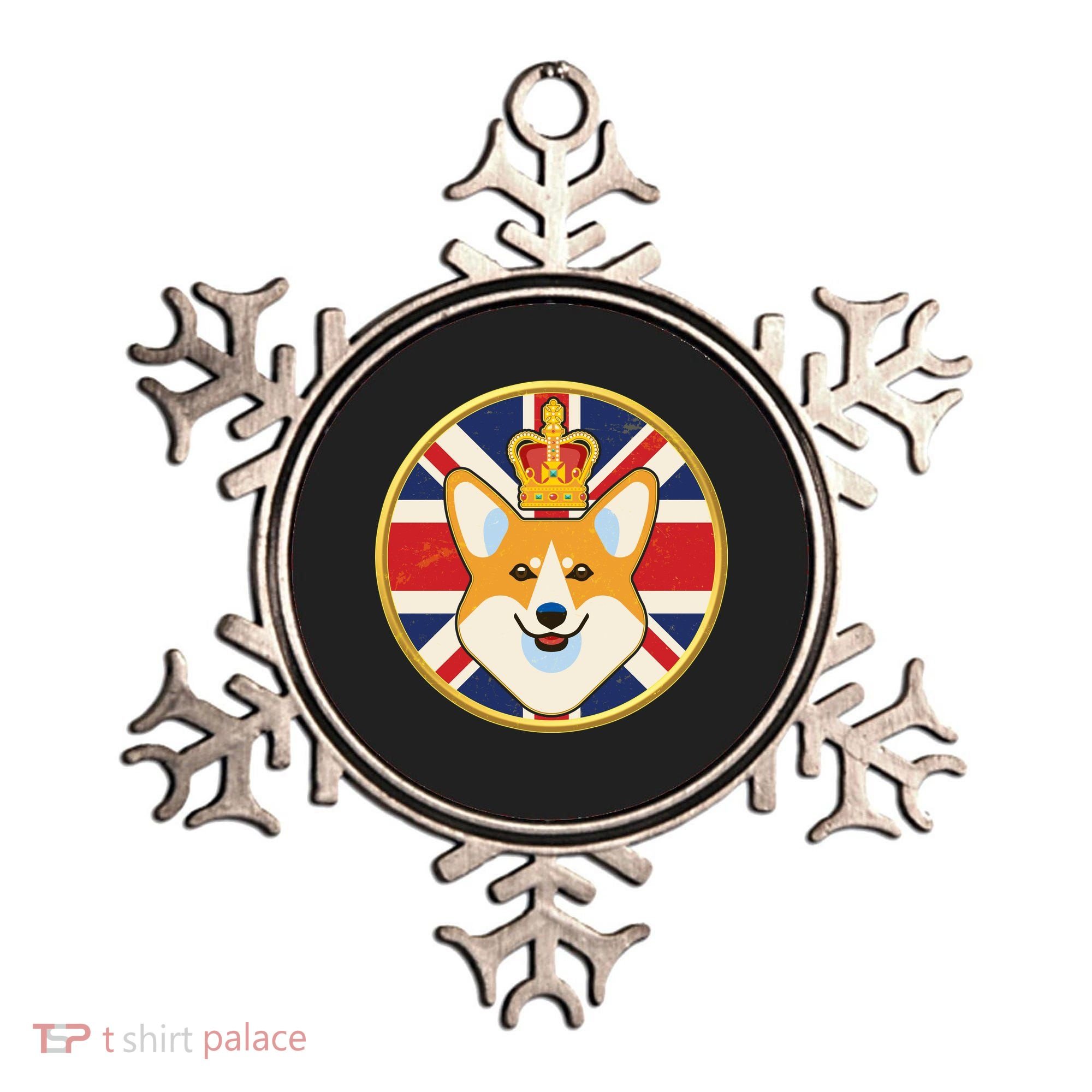 Queen Corgi Platinum Jubilee Emblem Ornament