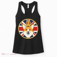 Queen Corgi Platinum Jubilee Emblem Women's Tank Top thumb 0