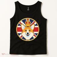 Queen Corgi Platinum Jubilee Emblem Tank Top thumb 2