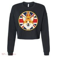 Queen Corgi Platinum Jubilee Emblem Cropped Pullover Crew thumb 0
