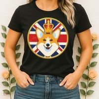 Queen Corgi Platinum Jubilee Emblem Women's T-Shirt thumb 2