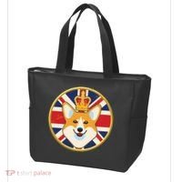 Queen Corgi Platinum Jubilee Emblem Tote Bag thumb 3