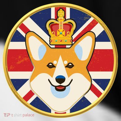 Queen Corgi Platinum Jubilee Emblem Toddler Fine Jersey T-Shirt