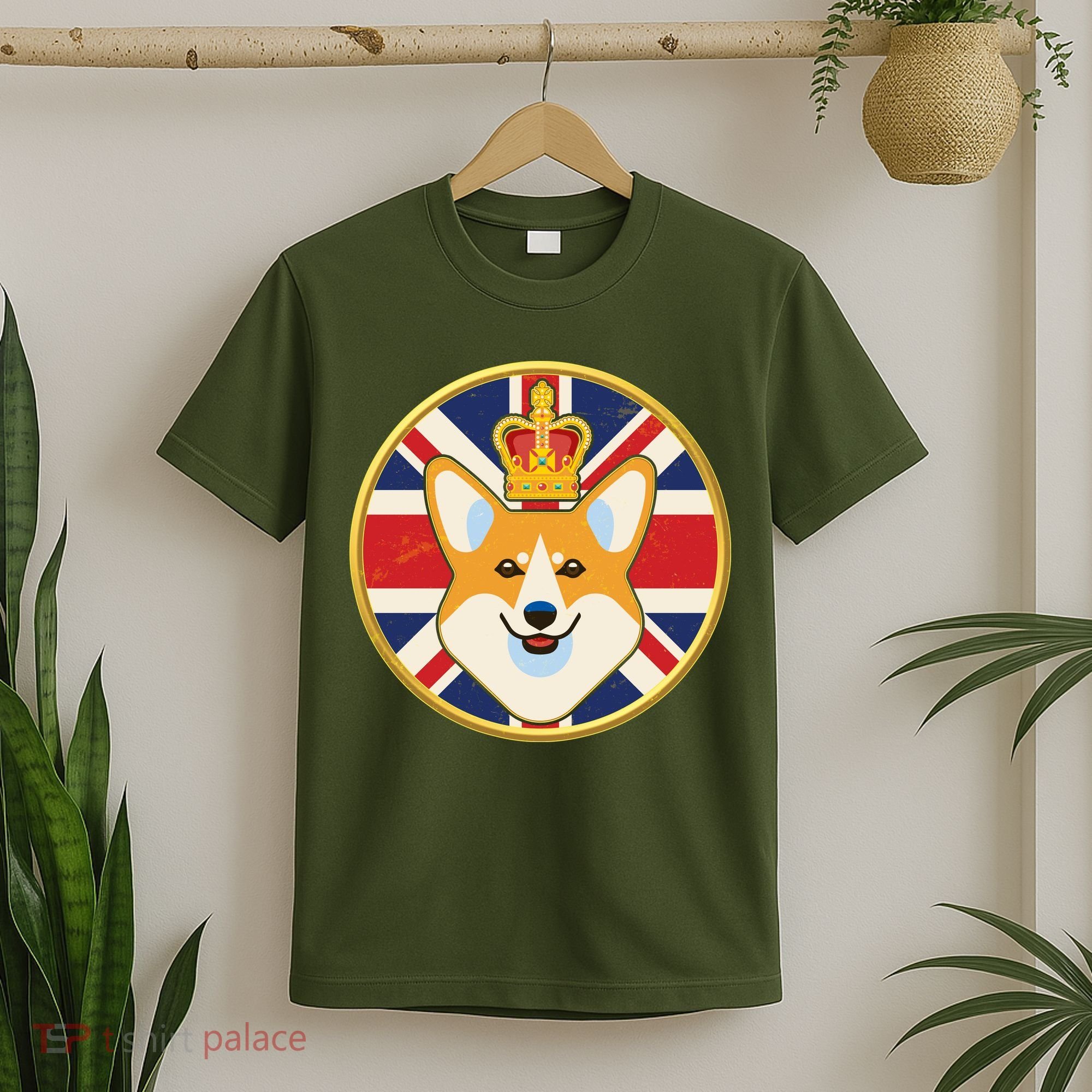 Queen Corgi Platinum Jubilee Emblem T-Shirt
