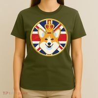 Queen Corgi Platinum Jubilee Emblem T-Shirt thumb 4