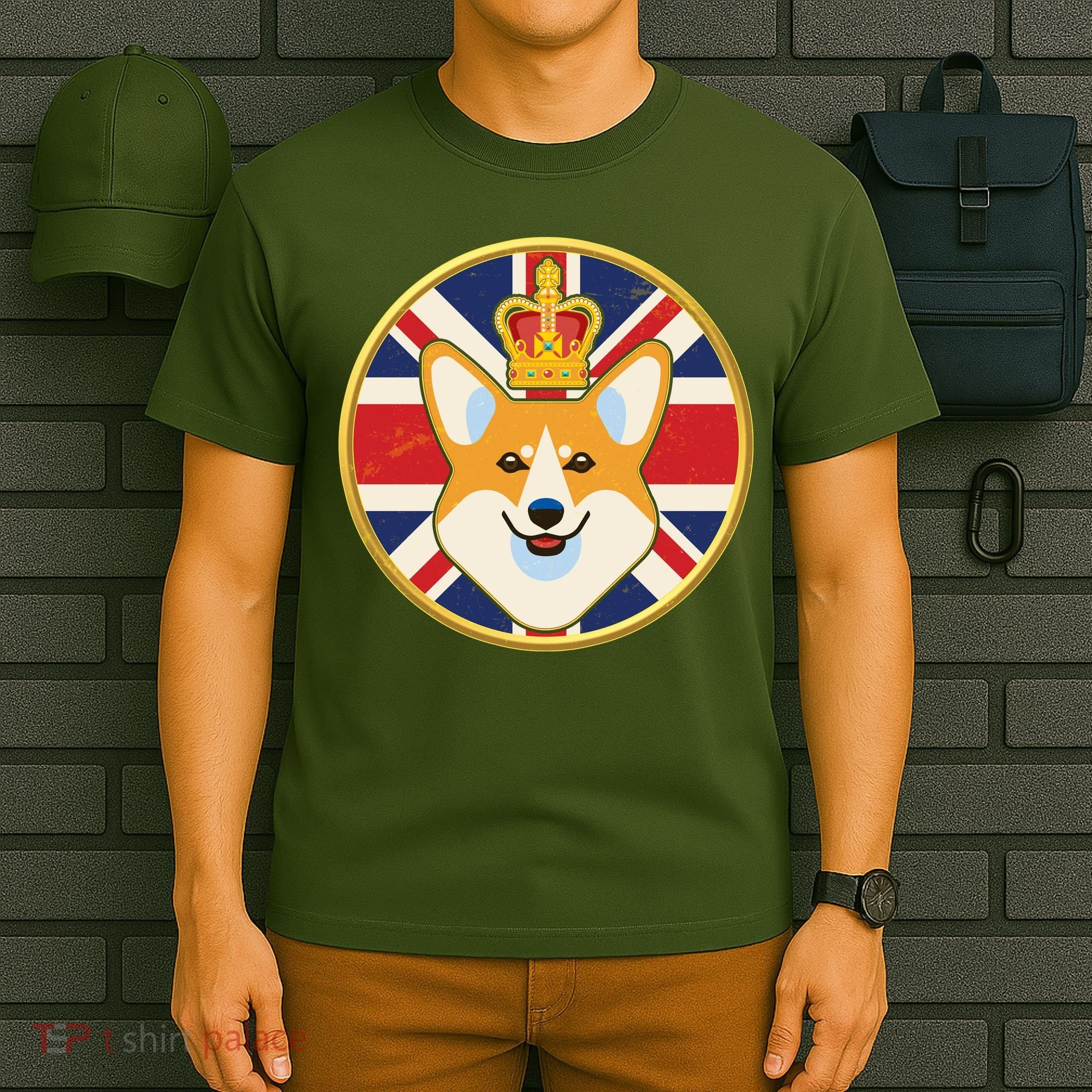Queen Corgi Platinum Jubilee Emblem T-Shirt