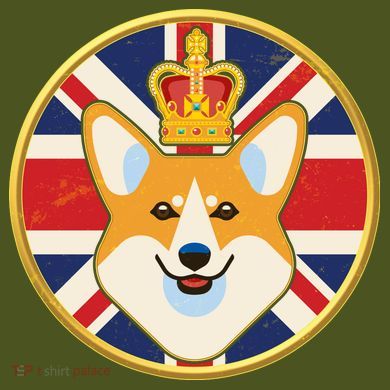 Queen Corgi Platinum Jubilee Emblem Sustainable Bucket Hat