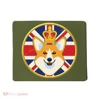Queen Corgi Platinum Jubilee Emblem Mousepad thumb 0