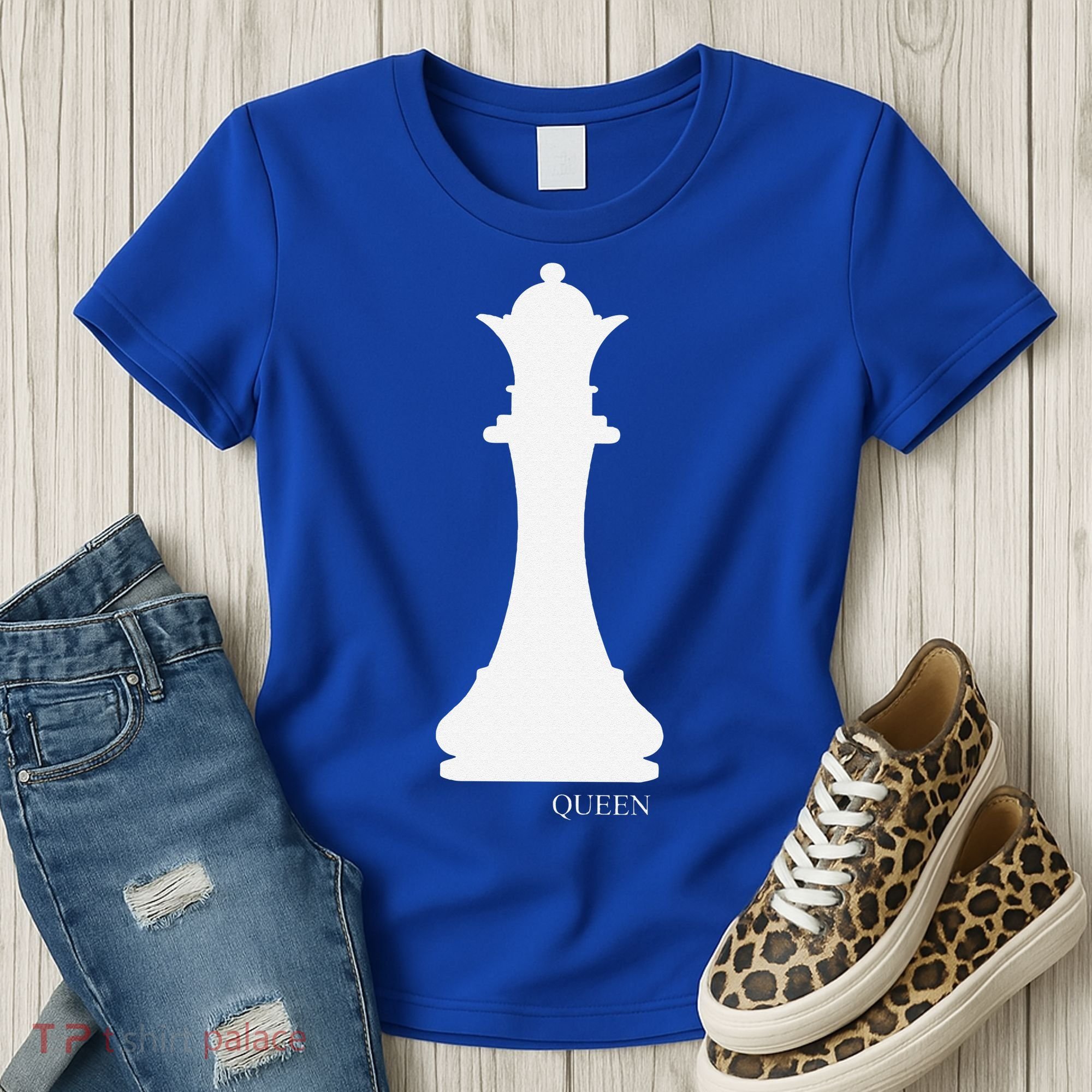 Queen Chess Piece Halloween Costume Chess Club Women's T-Shirt