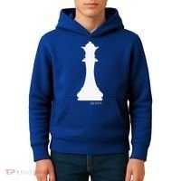 Queen Chess Piece Halloween Costume Chess Club Kids Hoodie thumb 4
