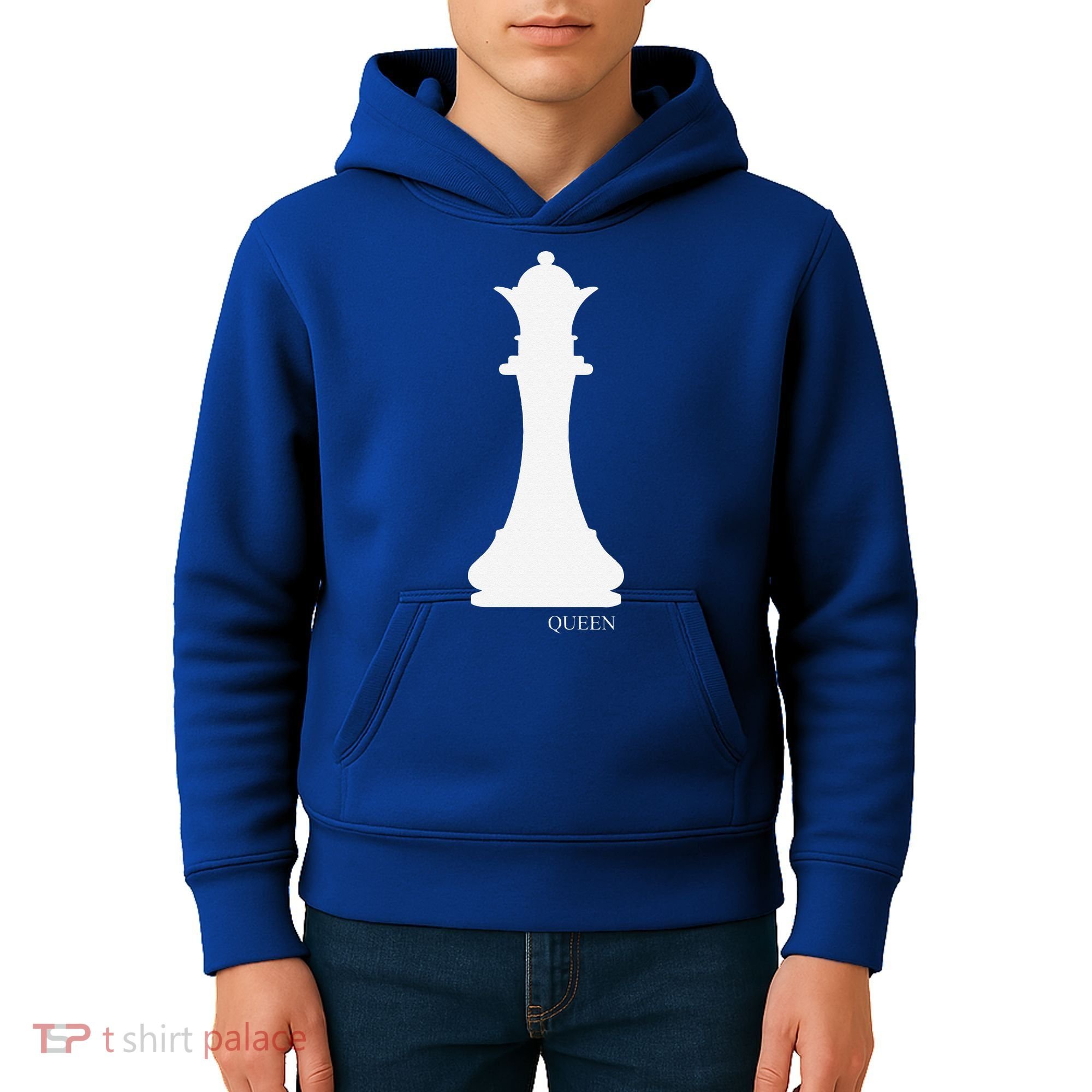 Queen Chess Piece Halloween Costume Chess Club Kids Hoodie