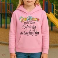 Quilters Come With Strings Attached Funny Kids Hoodie thumb 3