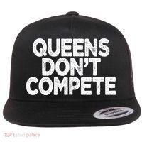 Queens DonT Compete Flat Bill Trucker Hat thumb 0
