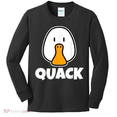Quack Ducks Duck Lover Kids Long Sleeve Shirt