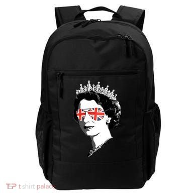 Queen Elizabeth Ii Sunglasses British Crown Union Jack Meme Gift Backpack