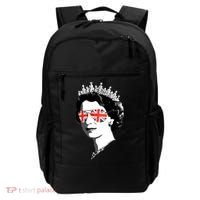 Queen Elizabeth Ii Sunglasses British Crown Union Jack Meme Gift Backpack thumb 0