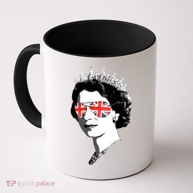Queen Elizabeth Ii Sunglasses British Crown Union Jack Meme Gift Coffee Mug