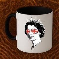 Queen Elizabeth Ii Sunglasses British Crown Union Jack Meme Gift Coffee Mug thumb 2