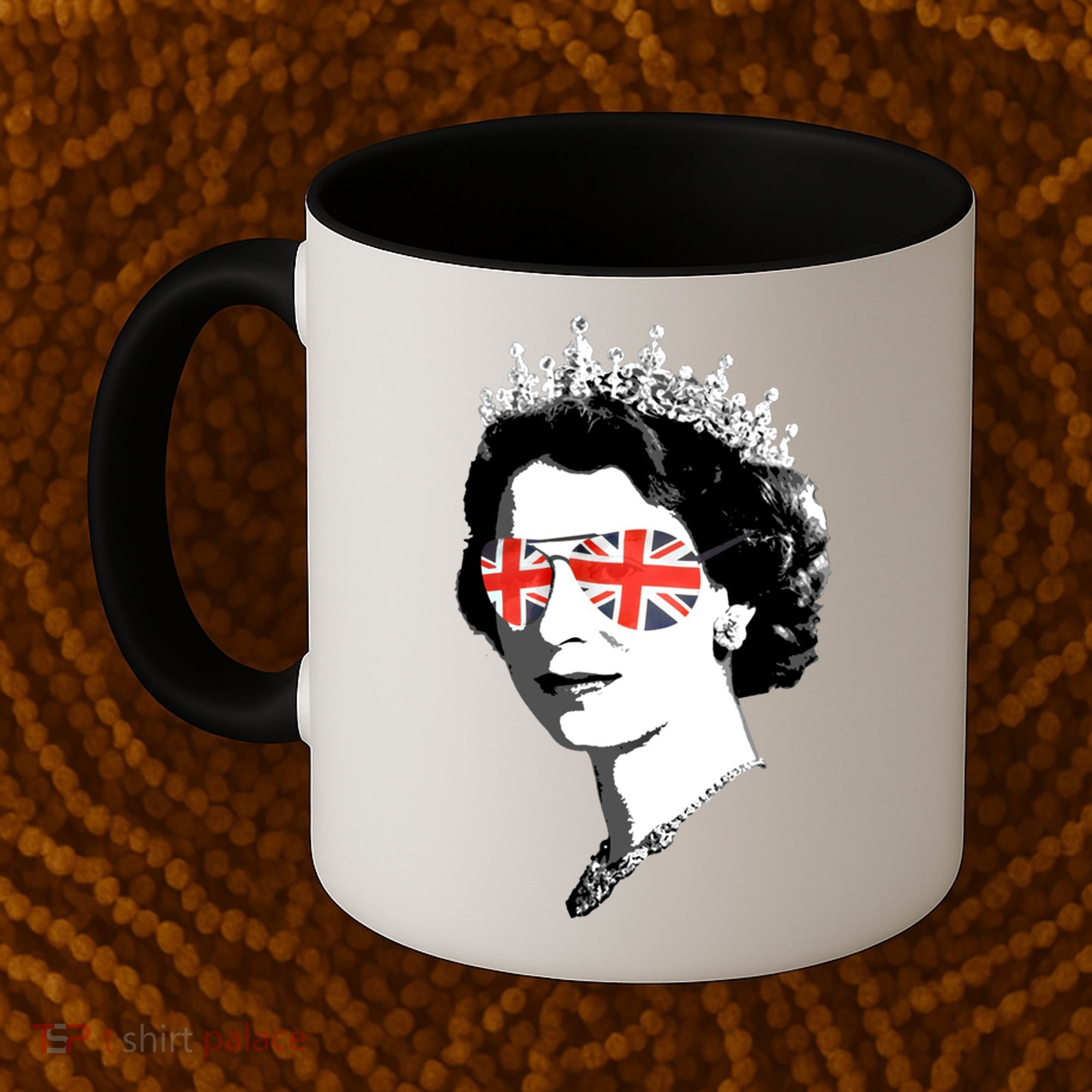 Queen Elizabeth Ii Sunglasses British Crown Union Jack Meme Gift Coffee Mug