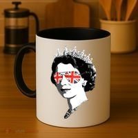 Queen Elizabeth Ii Sunglasses British Crown Union Jack Meme Gift Coffee Mug thumb 4