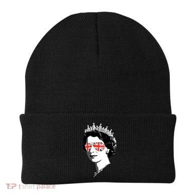 Queen Elizabeth Ii Sunglasses British Crown Union Jack Meme Gift Beanie